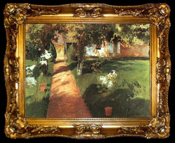 framed  John Singer Sargent Millet s Garden, ta009-2